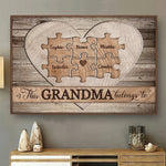 Custom Name Grandma Family Gifts - Personalized Poster