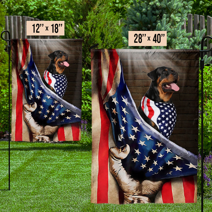 Custom Dog Breed Patriotic Gifts for Dog Lovers - Personalized Flag