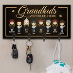 Custom Name Grandkids Gifts for Grandparents - Personalized Key Holder