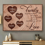 Custom Family Name Love Gifts for Families - Personalized Poster