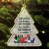 Our Memories Are Countless Our Friendship Is Endless - Personalized Custom Christmas Tree Shaped Acrylic Christmas Ornament - Gift For Bestie, Best Friend, Sister, Birthday Gift For Bestie And Friend, Christmas Gift