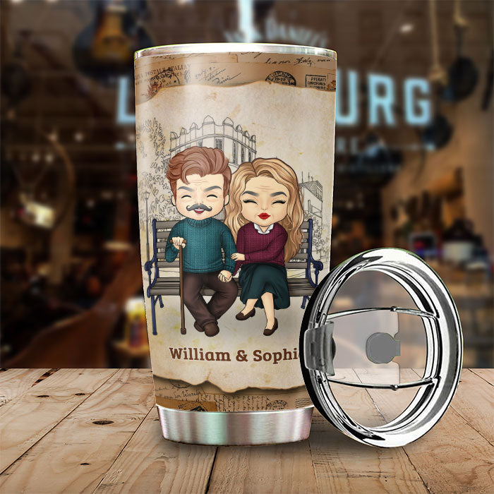 Custom Name Couple Love Story Gifts - Personalized Tumbler