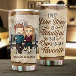 Custom Name Couple Love Story Gifts - Personalized Tumbler