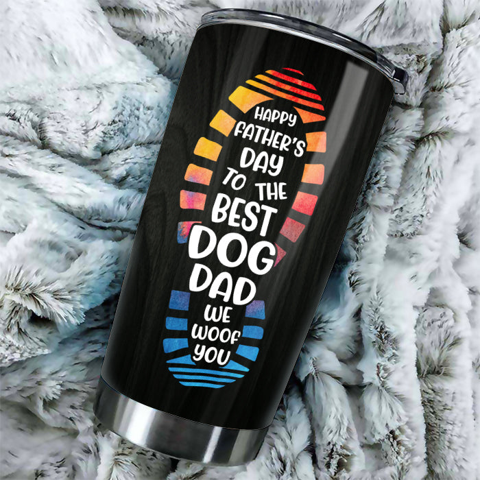 We Woof You, Best Dog Dad - Personalized Tumbler