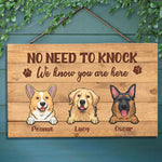Custom Name Dog Welcome Sign for Pet Lovers - Personalized Rectangle Sign