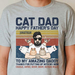 Custom Name Father's Day Gifts for Cat Dads - Personalized Apparel