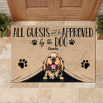 Custom Name Dog Approval Gifts for Dog Lovers - Personalized Doormat