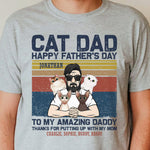 Custom Name Father's Day Gifts for Cat Dads - Personalized Apparel