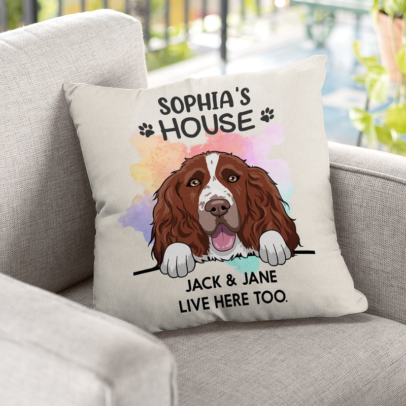 Custom Dog Breed and Name Gifts for Dog Lovers - Personalized Pillow