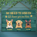 Custom Name Dog Welcome Sign for Pet Lovers - Personalized Rectangle Sign