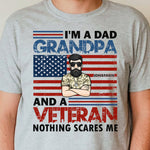Custom Name Dad Grandpa Veteran Gifts for Men - Personalized Apparel