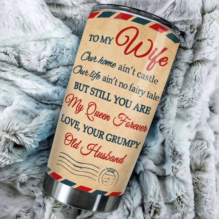 Custom Name Wife Gifts from Husband - Personalized Tumbler