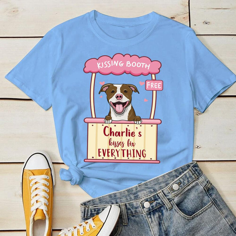 Dog's Kisses Fix Everything - Personalized Custom Unisex T-shirt
