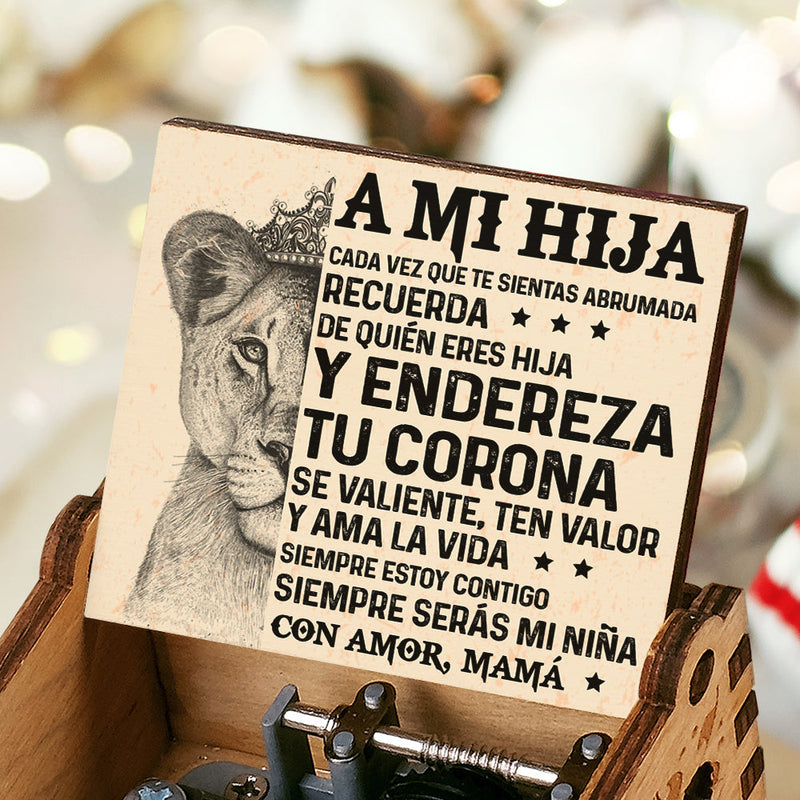 A Mi Hija Con Amor - Caja De Música - Regalo Para Hija Spanish