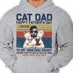 Custom Name Father's Day Gifts for Cat Dads - Personalized Apparel