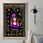Custom Name Kitchen Witchery Decor - Personalized Poster