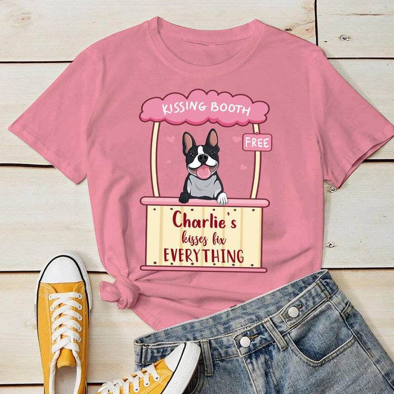 Dog's Kisses Fix Everything - Personalized Custom Unisex T-shirt