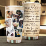 Custom Photo Romantic Gifts for Wife - Personalized Tumbler