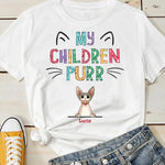 Custom Name Cat Mom Gifts for Women - Personalized Apparel