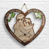 Sloth Couple From Our First Kiss - Personalized Shaped Wood Sign - Gift For Couples, Husband Wife
