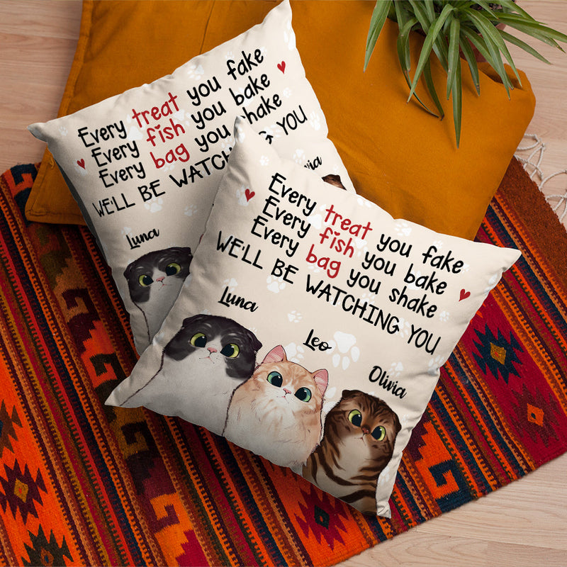 Custom Name Cat Gifts for Cat Lovers - Personalized Pillow