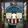 Where Cats Rule The Government - Funny Personalized Cat Door Sign