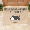 Todos los invitados deben ser aprobados por el perro Spanish - Funny Personalized Dog Decorative Mat