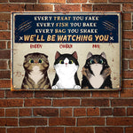 Custom Name Funny Cat Gifts for Cat Lovers - Personalized Metal Sign