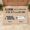 l’accesso di tutti gli ospiti deve essere approvato dal cane Italian - Personalized Decorative Mat