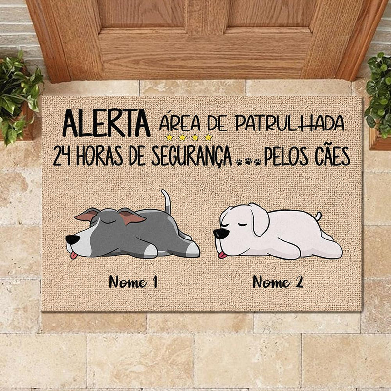 Todos Os Convidados Devem Ser Aprovados Pelo Cão Portuguese - Funny Personalized Dog Decorative Mat