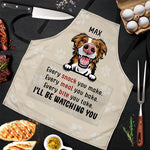 Custom Name Dog Watching Gifts for Dog Lovers - Personalized Apron