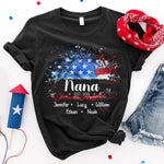 Custom Name Patriotic Gifts for Grandmas - Personalized Apparel
