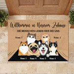 Custom Pet Portrait Welcome Decor - Personalized Doormat