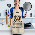 Custom Name Dog Watching Gifts for Dog Lovers - Personalized Apron