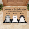 Benvenuti A La Nostra Casa - Funny Personalized Cat Decorative Mat
