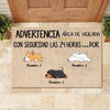 Todos los invitados deben ser aprobados por el perro Spanish - Funny Personalized Dog Decorative Mat