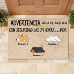 Custom Dog Name Funny Guest Approval Decor - Personalized Doormat