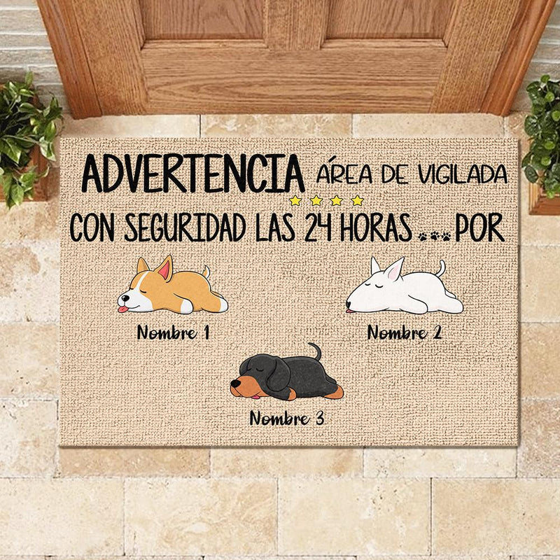 Todos los invitados deben ser aprobados por el perro Spanish - Funny Personalized Dog Decorative Mat