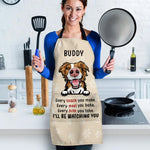 Custom Name Dog Watching Gifts for Dog Lovers - Personalized Apron