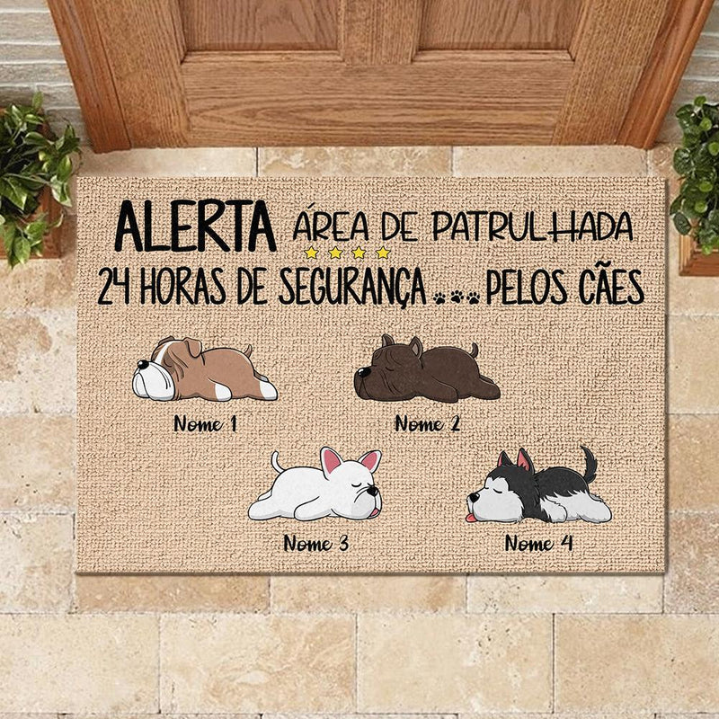 Todos Os Convidados Devem Ser Aprovados Pelo Cão Portuguese - Funny Personalized Dog Decorative Mat