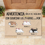 Custom Dog Name Funny Guest Approval Decor - Personalized Doormat