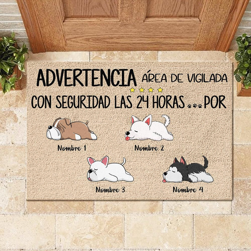 Custom Dog Name Funny Guest Approval Decor - Personalized Doormat