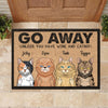 Go Away Unless You Have Wine And Catnip - Funny Personalized Cat Decorative Mat