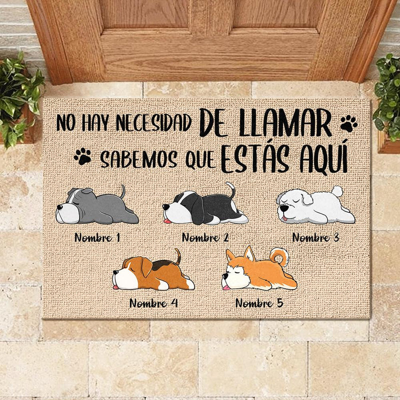 Todos los invitados deben ser aprobados por el perro Spanish - Funny Personalized Dog Decorative Mat