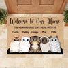 Welcome To My Home - Funny Personalized Cat Decorative Mat (WW)