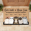 Bem-Vindo À Minha Casa Portuguese - Funny Personalized Cat Decorative Mat