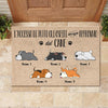 l’accesso di tutti gli ospiti deve essere approvato dal cane Italian - Personalized Decorative Mat