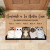 Benvenuti A La Nostra Casa - Funny Personalized Cat Decorative Mat