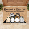 Bem-Vindo À Minha Casa Portuguese - Funny Personalized Cat Decorative Mat