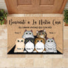 Benvenuti A La Nostra Casa - Funny Personalized Cat Decorative Mat